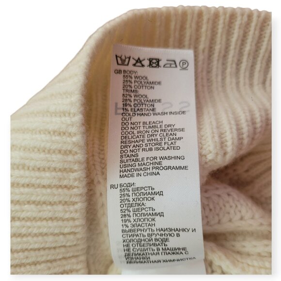 Reiss Miley Wool Blend V-Neck Cricket Sweater Small - Picture 12 of 14